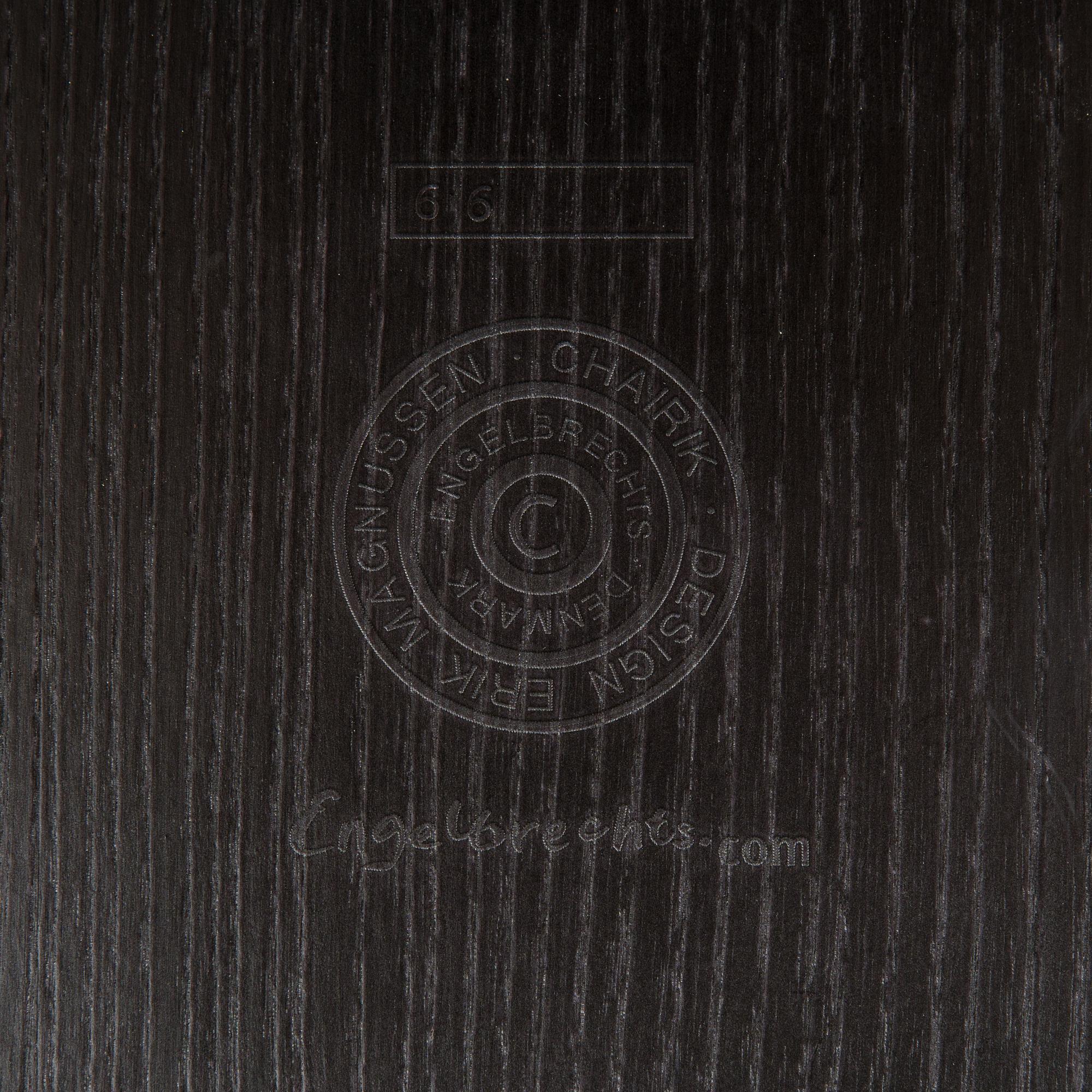 Erik Magnussen, Four "Chairik" chairs. Engelbrechts, Denmark.