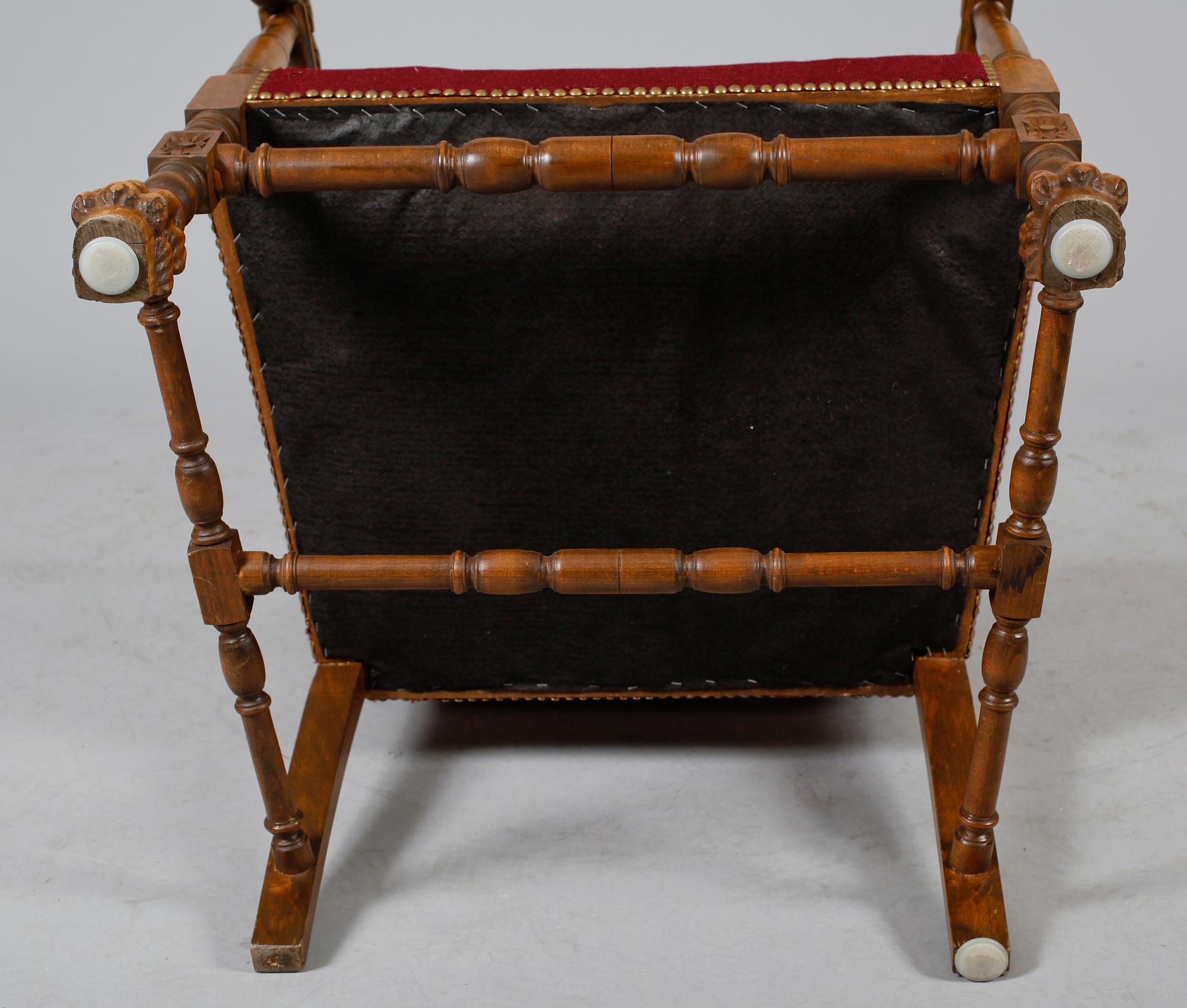 KARMSTOL, barockstil, 1900-talets andra hälft.