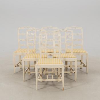 Chairs, six pieces, first half of the 19th century.