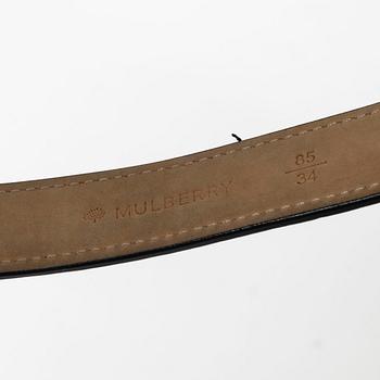 Mulberry, skärp, "Trio twist lock belt", storlek 85.