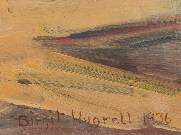 Birgit Hygrell, oil on canvas, signed and dated 1936.