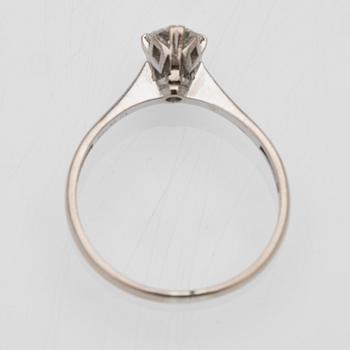 18K white gold solitaire ring with a diamond, G. Dahlgren & Co Malmö 1993.