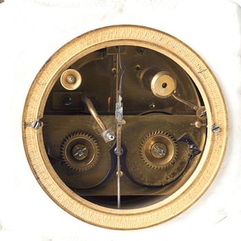 A late Gustavian mantel clock by Johan Fredrik Cedergren (clockmaker in Stockholm 1811-1839).