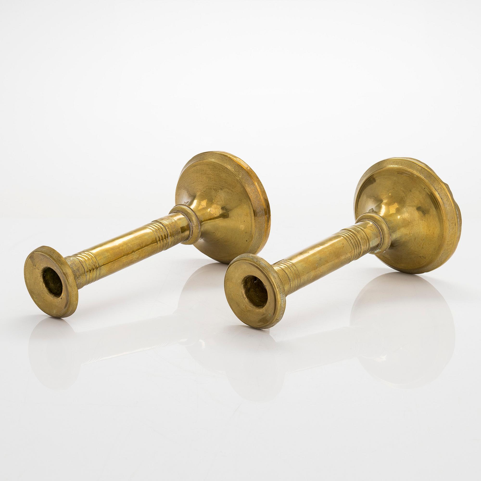 Two similar candelabras from turn of the century 1900.