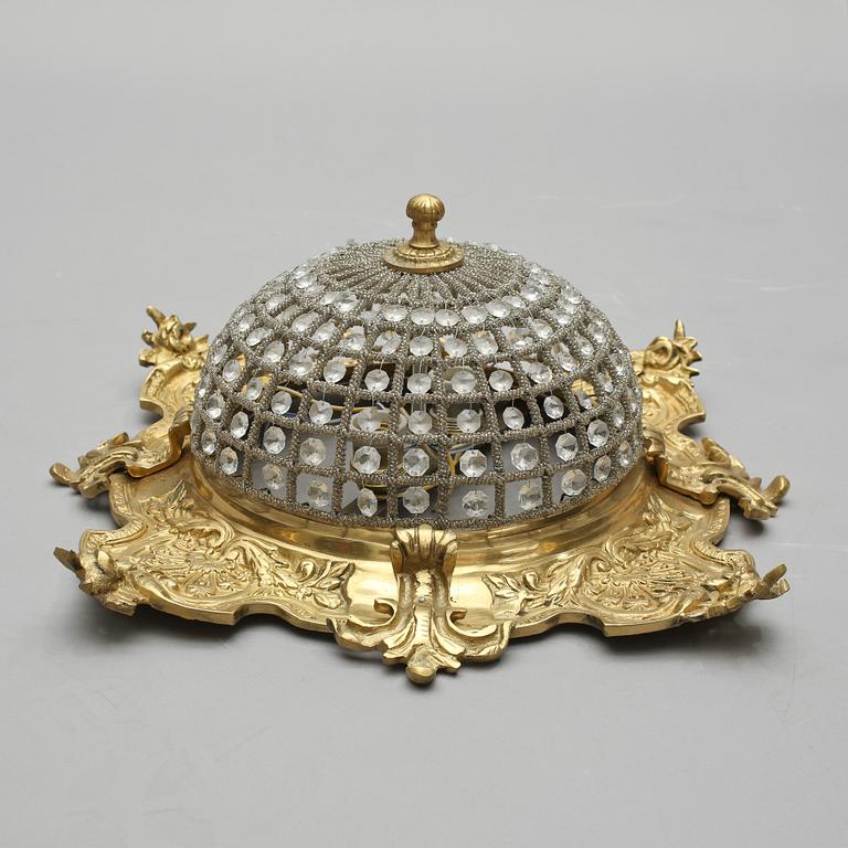 TAKLAMPA, 1900/2000-tal, höjd ca 22 cm.
