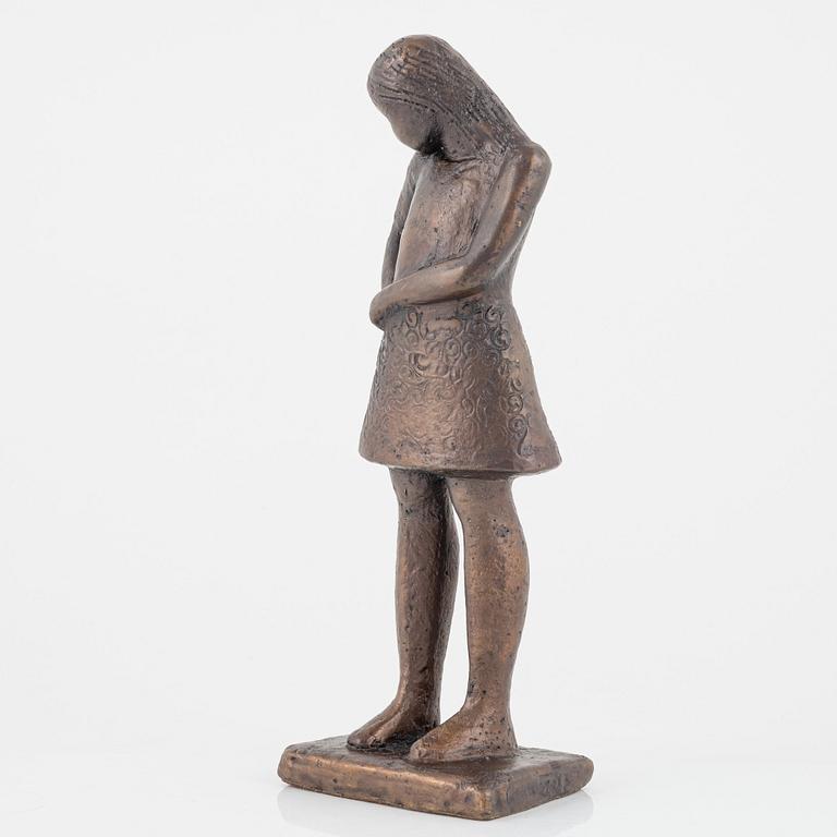 Lisa Larson, "The Teenager", a bronze sculpture, Scandia Present, Sweden circa 1978, No 187.