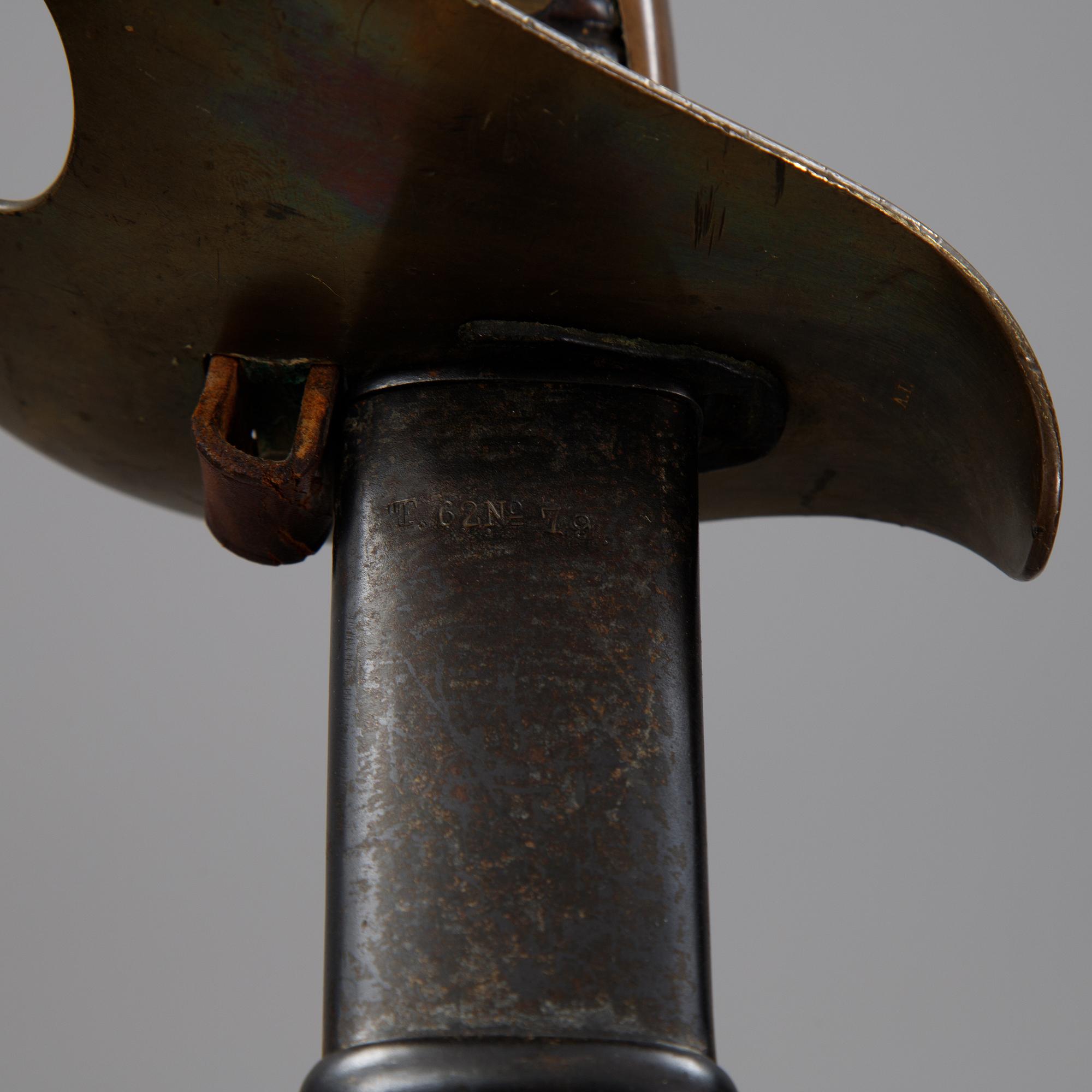 Two Swedish 19th Cenury military swords with scabbards.