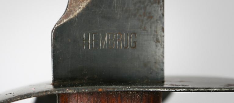 HUGGARE, marin, sk klewang, Hembrug, Holland, omkring år 1900.