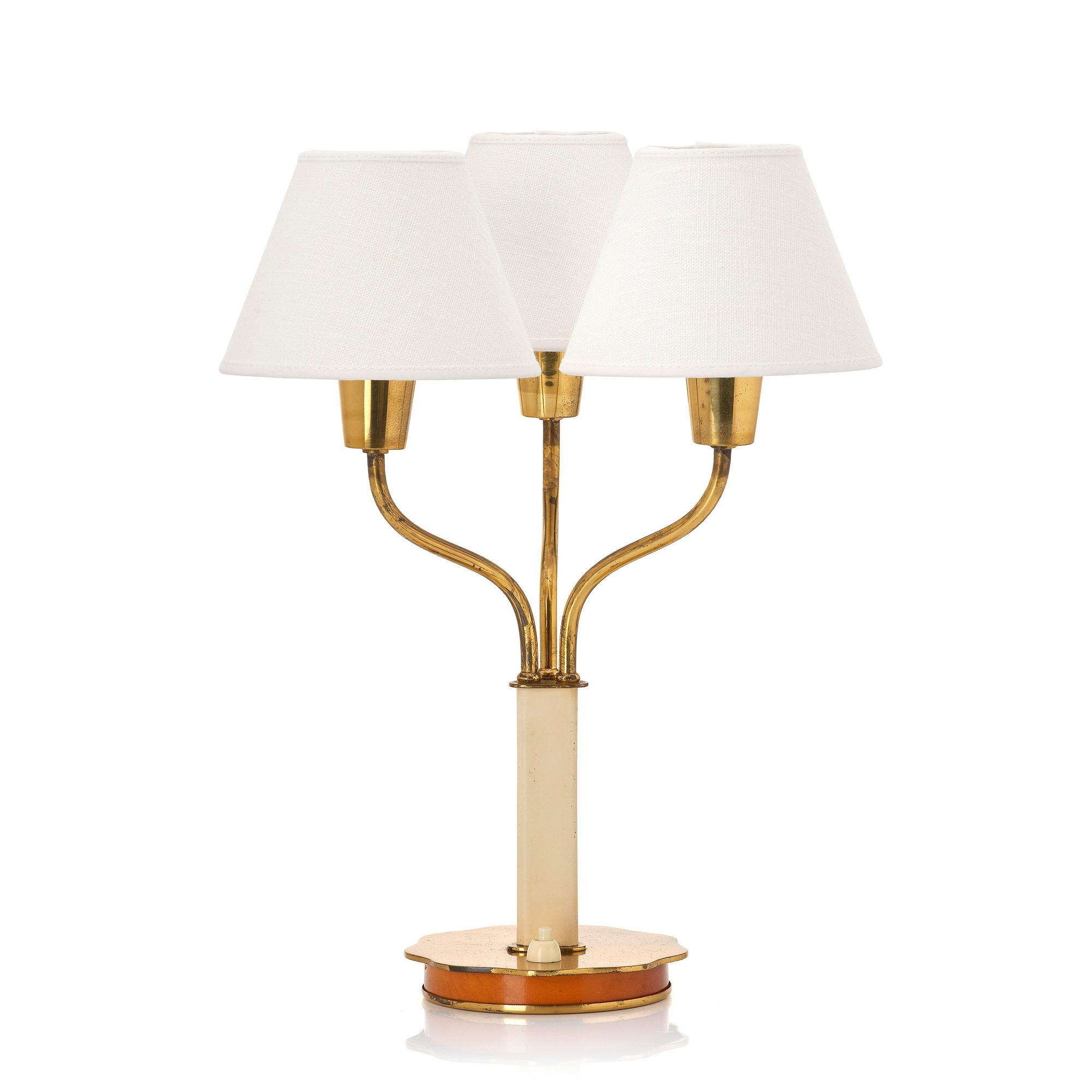 Harald Notini, a table lamp, model '15484', Arvid Böhlmarks Lampfabrik, Sweden, 1940s.