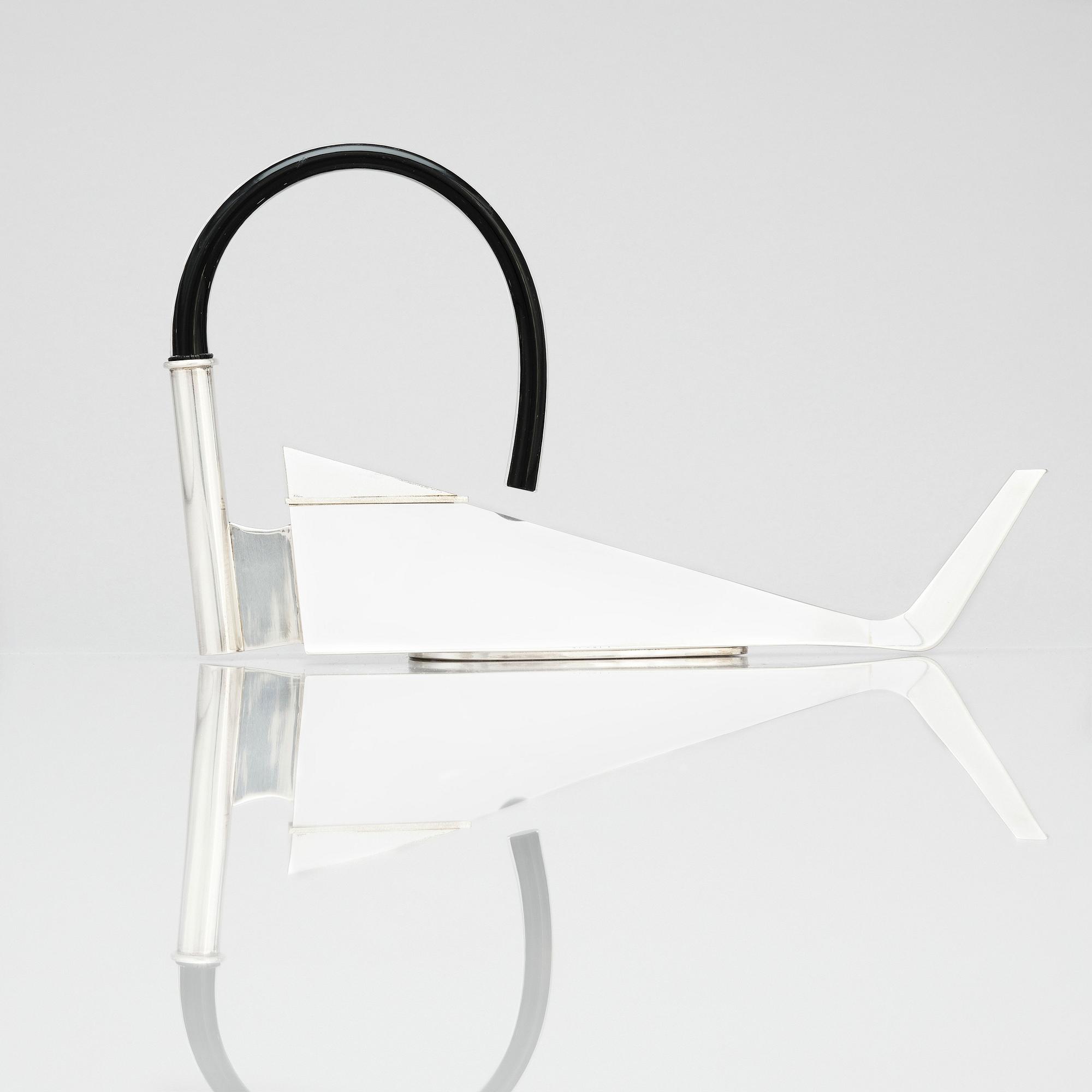 Karlheinz Sauer, kanna, egen studio, Kalmar 2016, sterling silver.