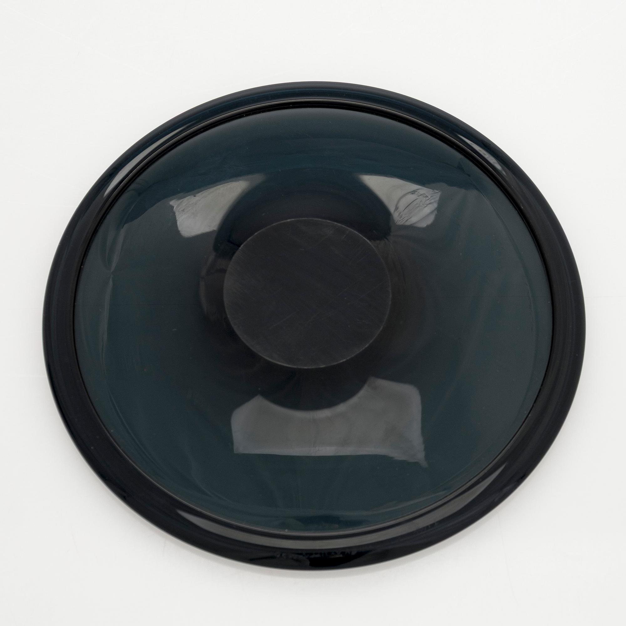 Timo Sarpaneva, tallrikar, 10 st, "Bandkant", signerade Timo Sarpaneva Iittala -57.