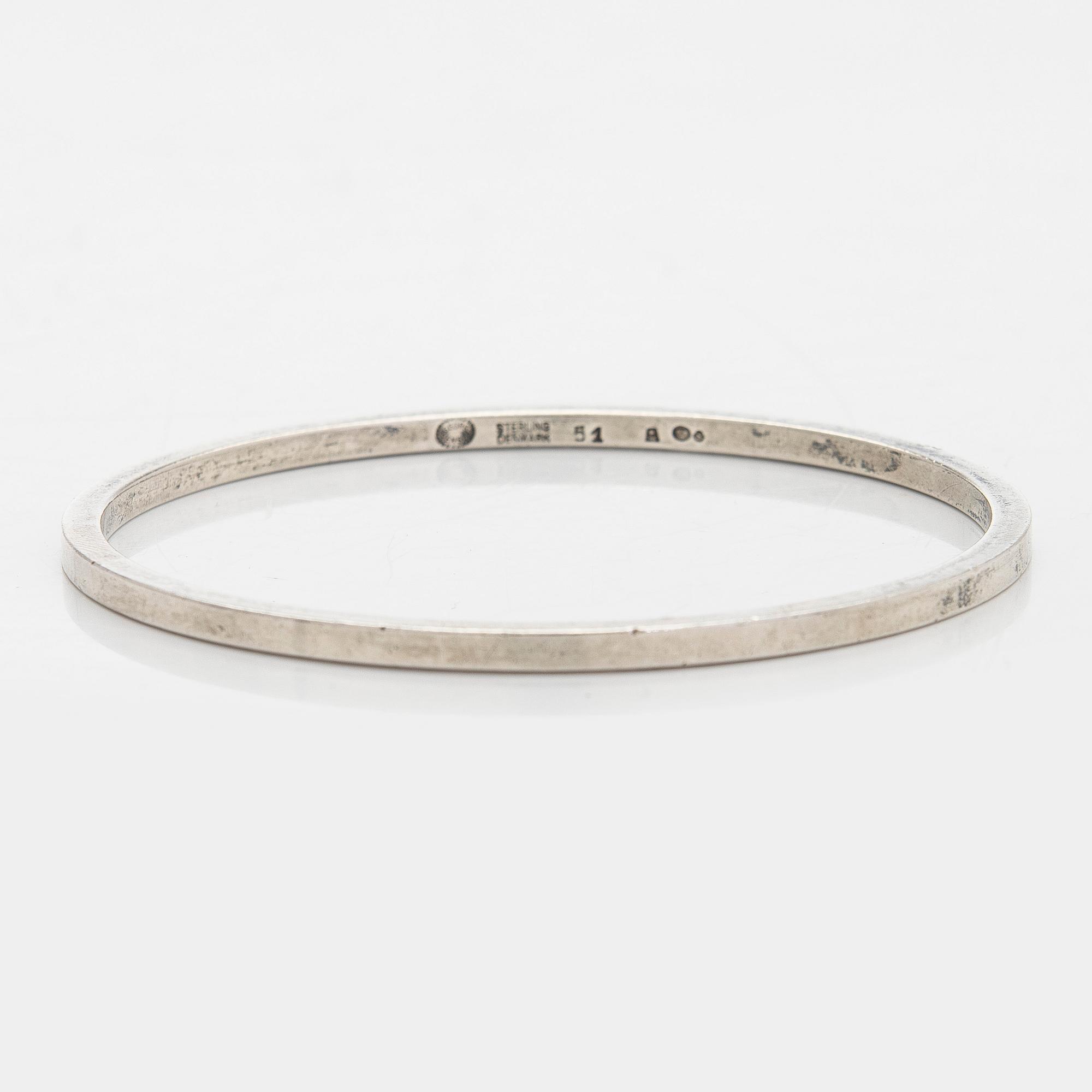 Armring, sterlingsilver, Danmark, firma Georg Jensen.