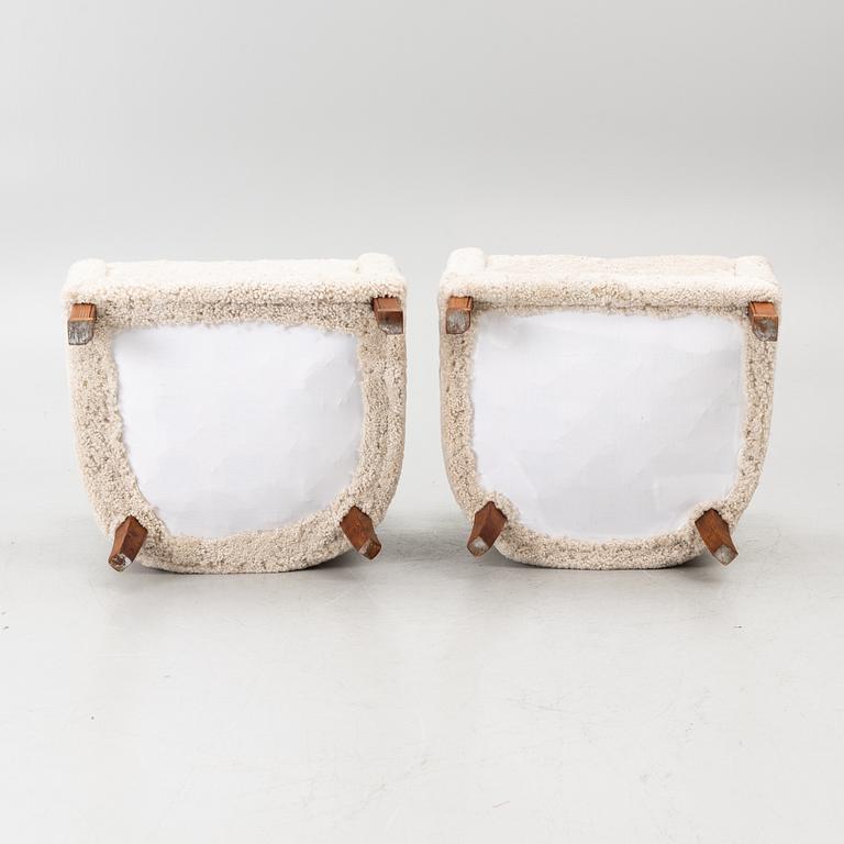Pair of armchairs, Swedish Modern, mid-20th century.
