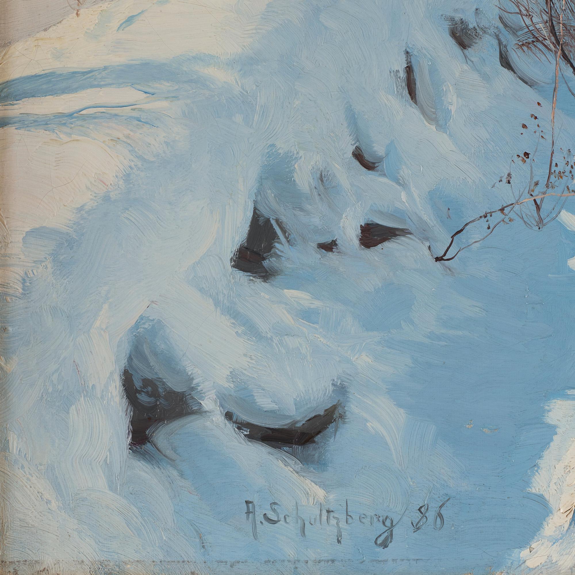 Anshelm Schultzberg, 'A sunny winter day' (Solig vinterdag).