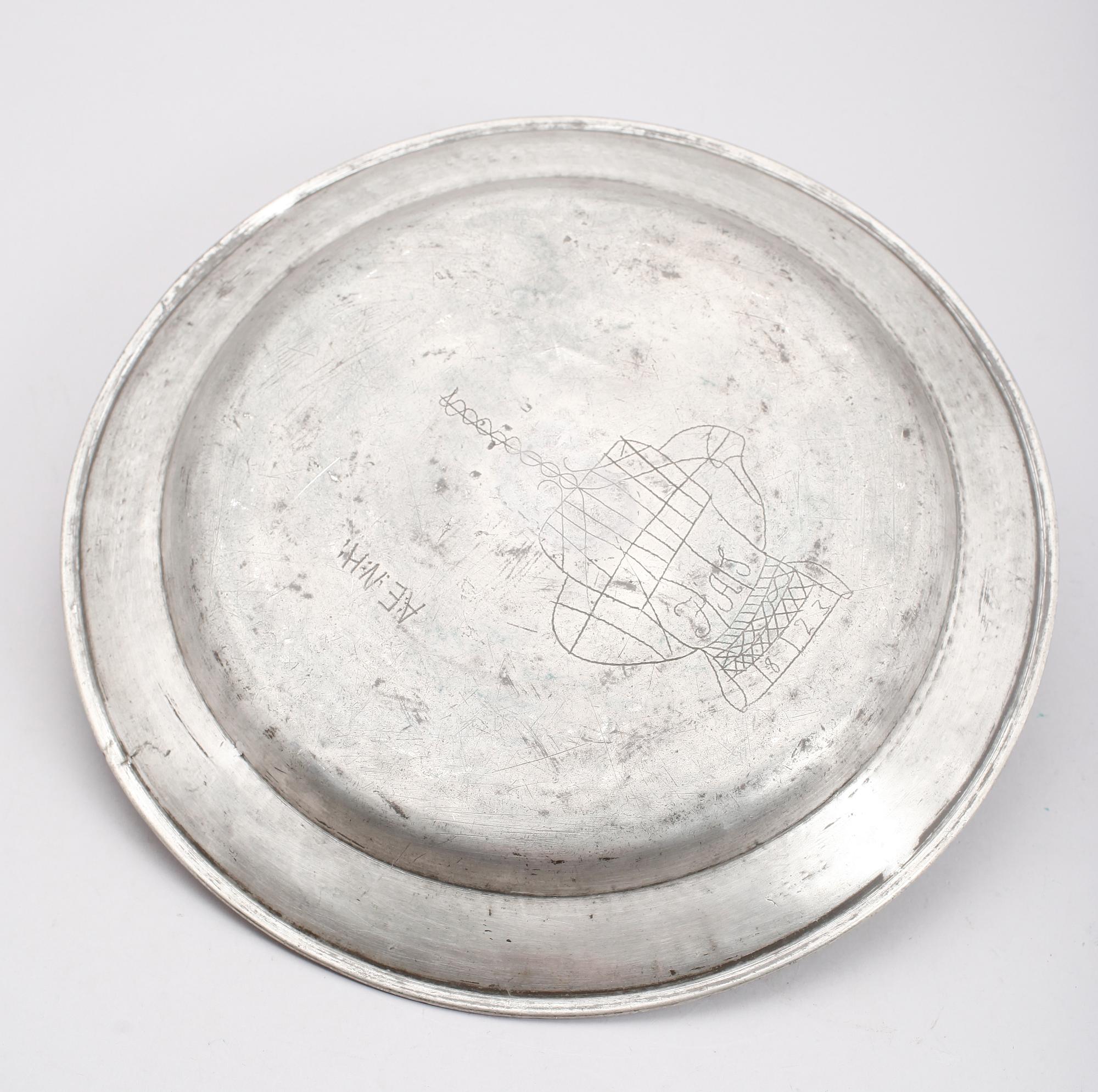 FAT, tenn, otydliga stämplar, 1700-/1800-tal.