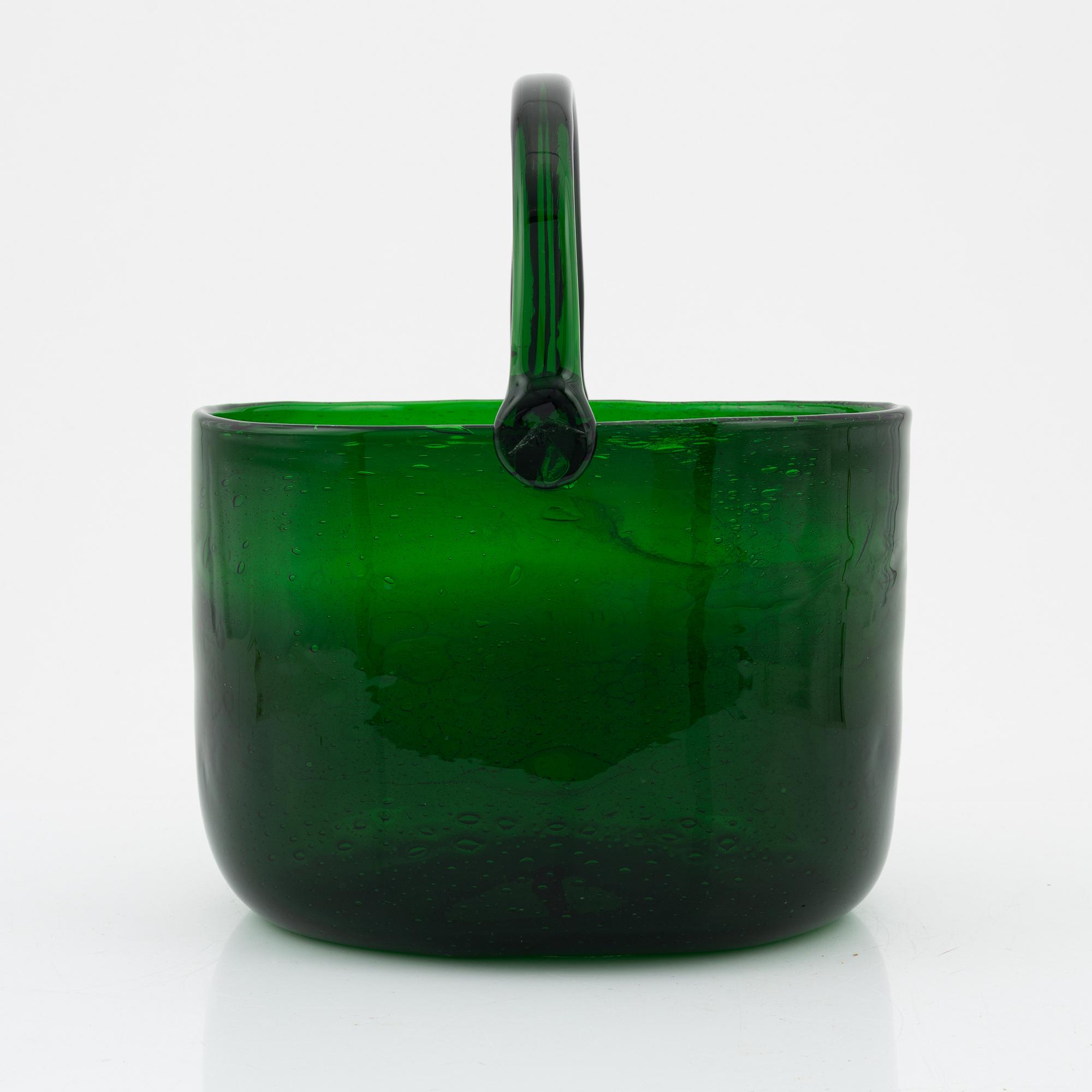 s新品SARGASSO GLASS BOWL | green VINTAGE A 'Sargasso' green bubble glass bowl, 1960's-70's, Kaj