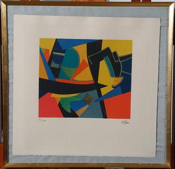 Maurice Estève · ESTEVE, MAURICE, färglitografi, sign o numr 10/100.