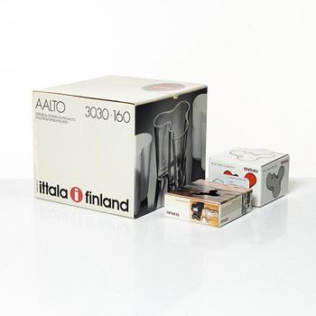 Alvar Aalto, vaser, 3 st och skål "Savoy", glas, samt fat och ljuslykta, Iittala.