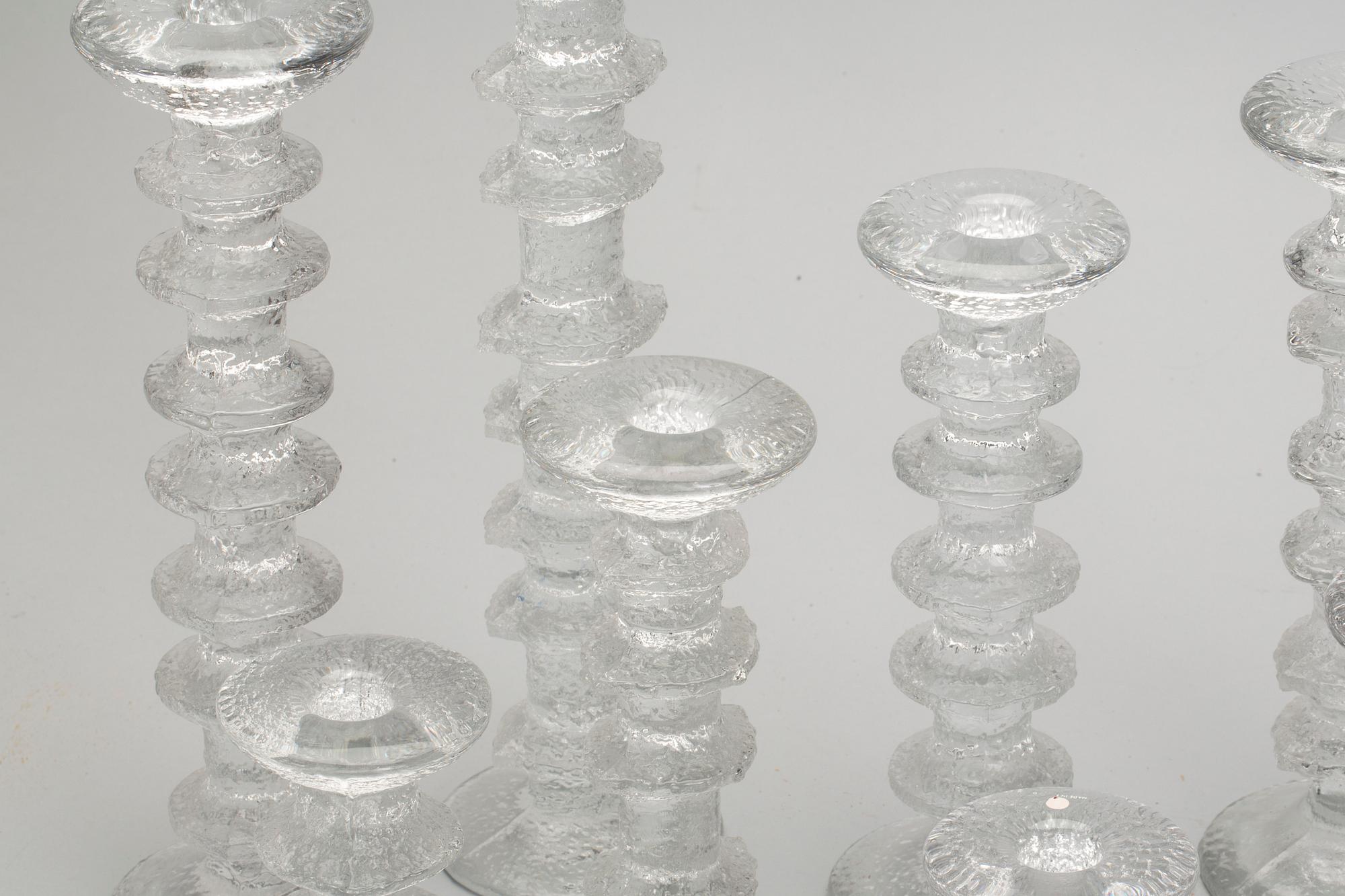 LJUSSTAKAR, 8 st, Timo Sarpaneva Iittala "Festivo".