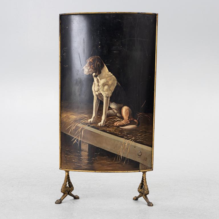 A fire guard, around 1900.