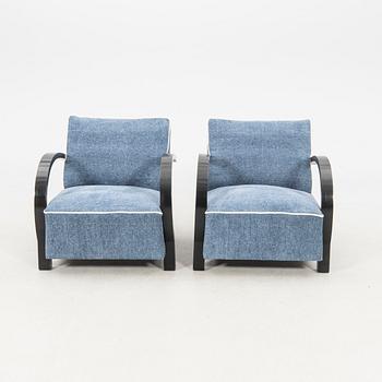 Armchairs, a pair, Art Deco, first half of the 20th century.