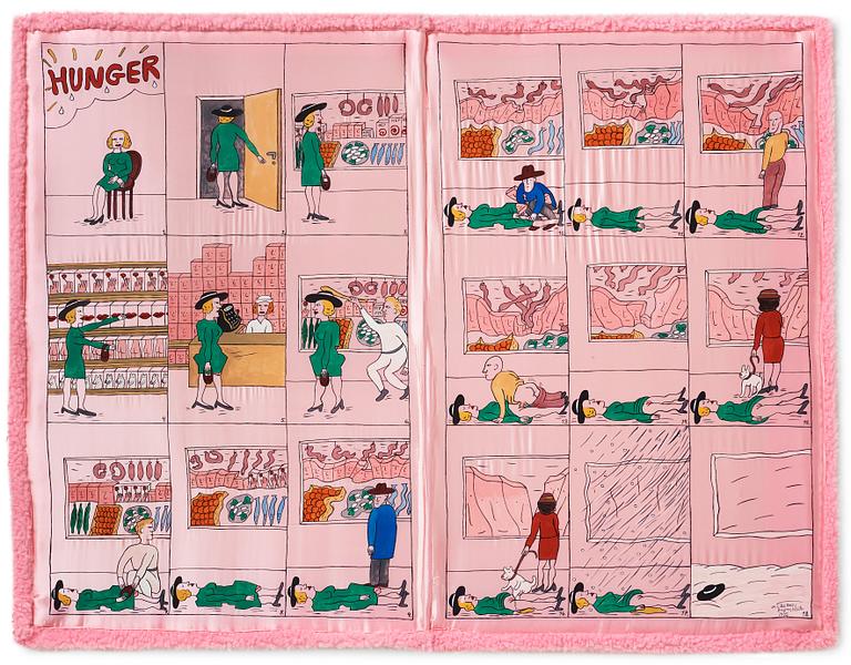 Marie-Louise Ekman, "Hunger/Pink Silk Book".