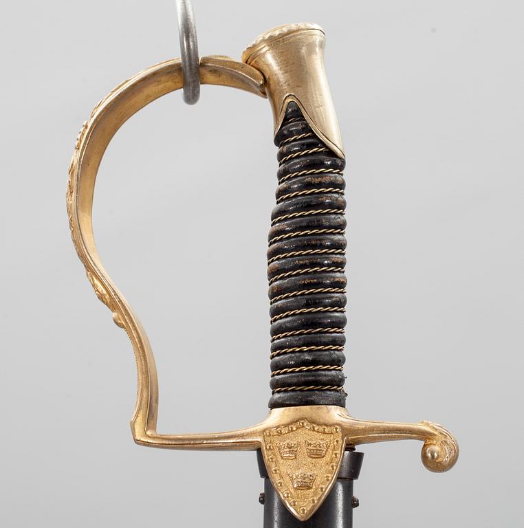 SABEL. Sverige, m/1889, för officer vid artilleriet.