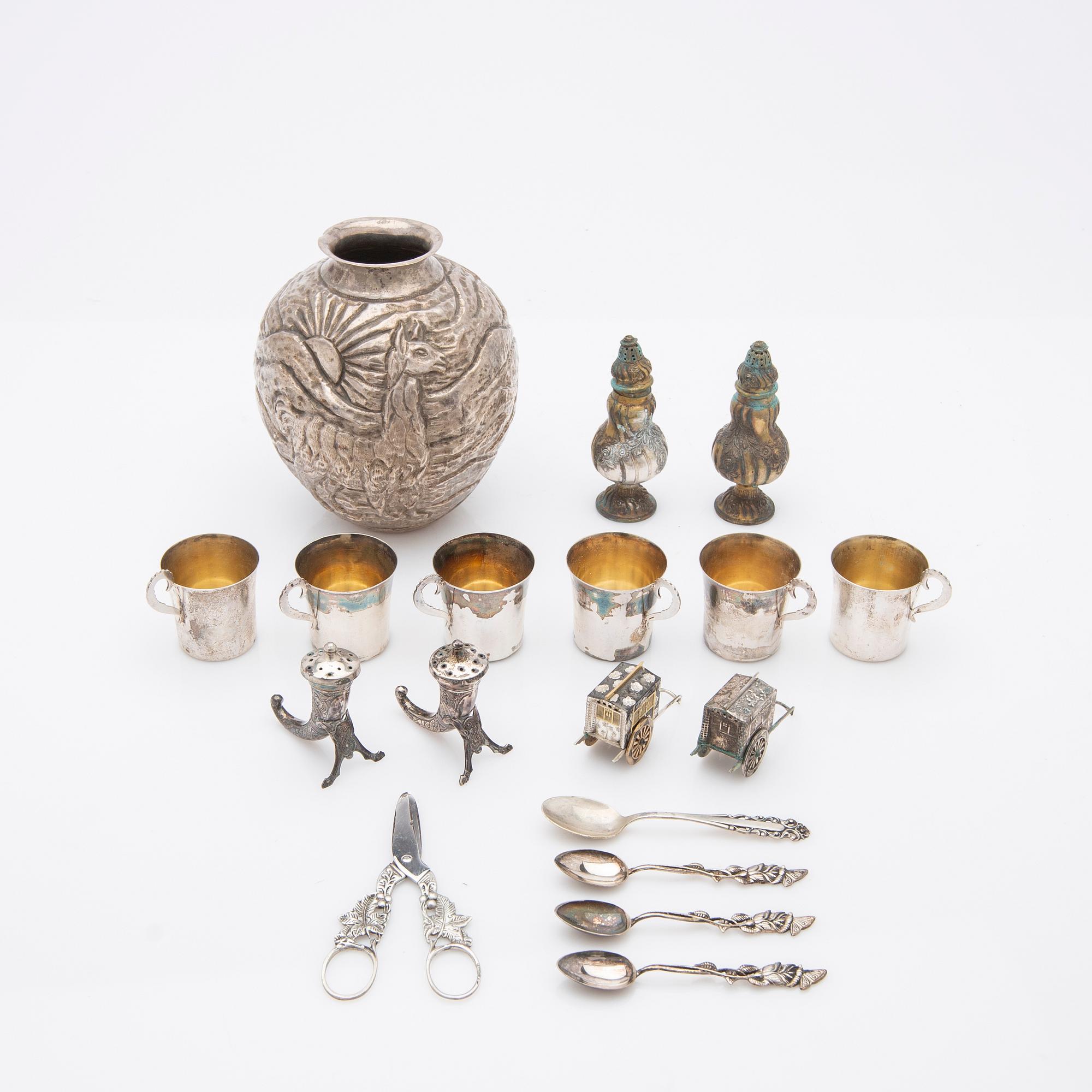 Parti silver, 18 delar, 1900-tal.