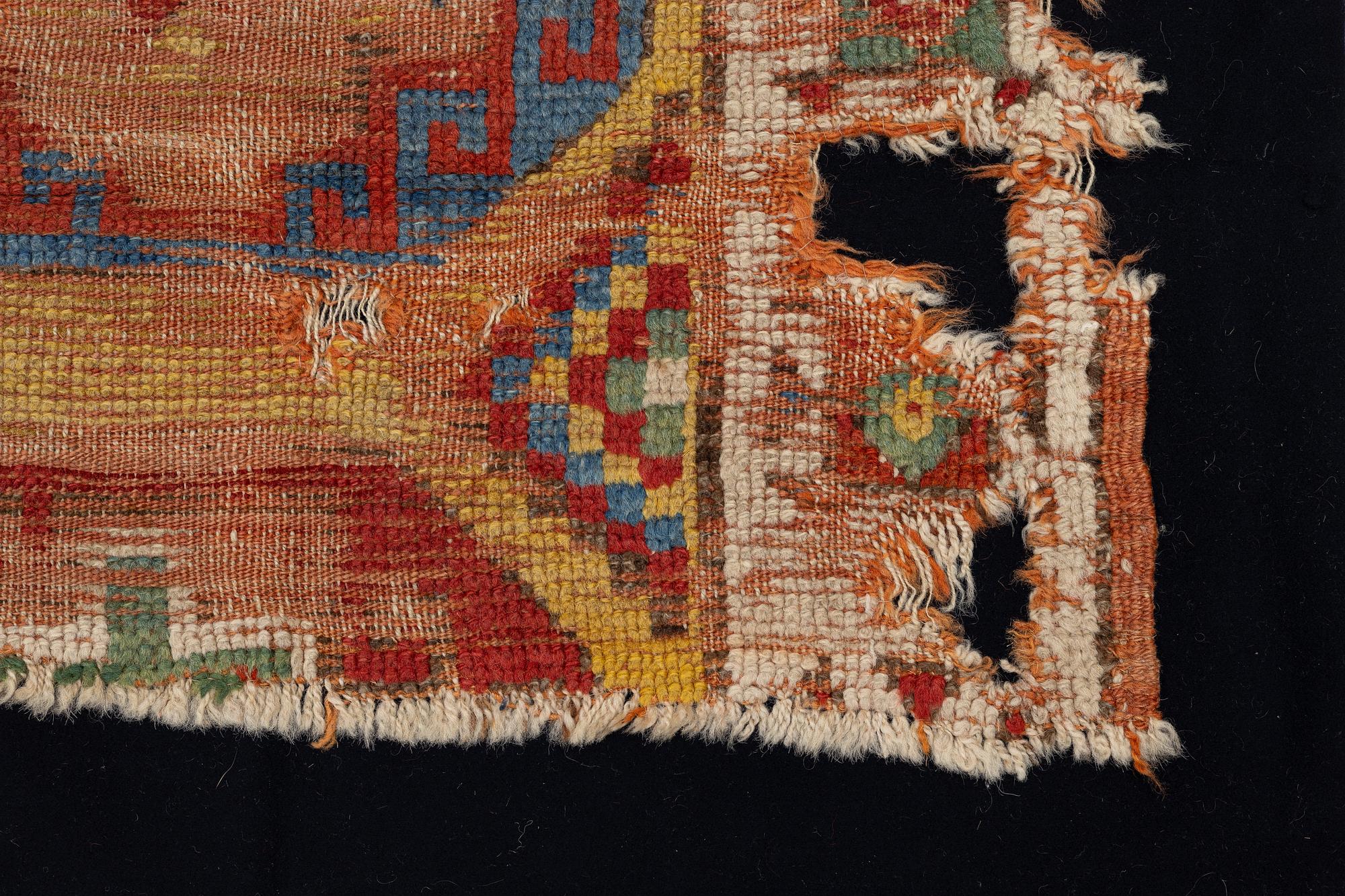 An 18th century Cappadocia 'Memling Gül" fragment, c. 55 x 58 cm.