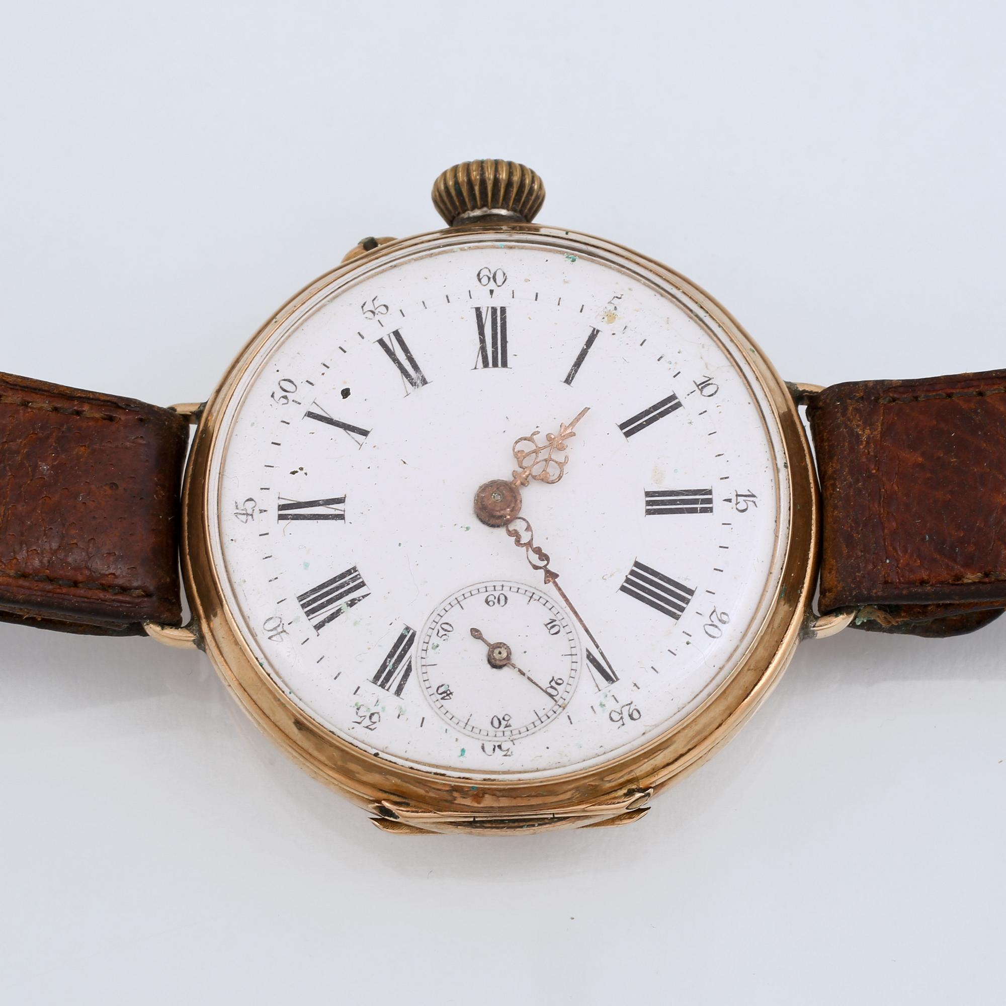 ARMBANDSUR, 14 k guld, 1900-talets första hälft.