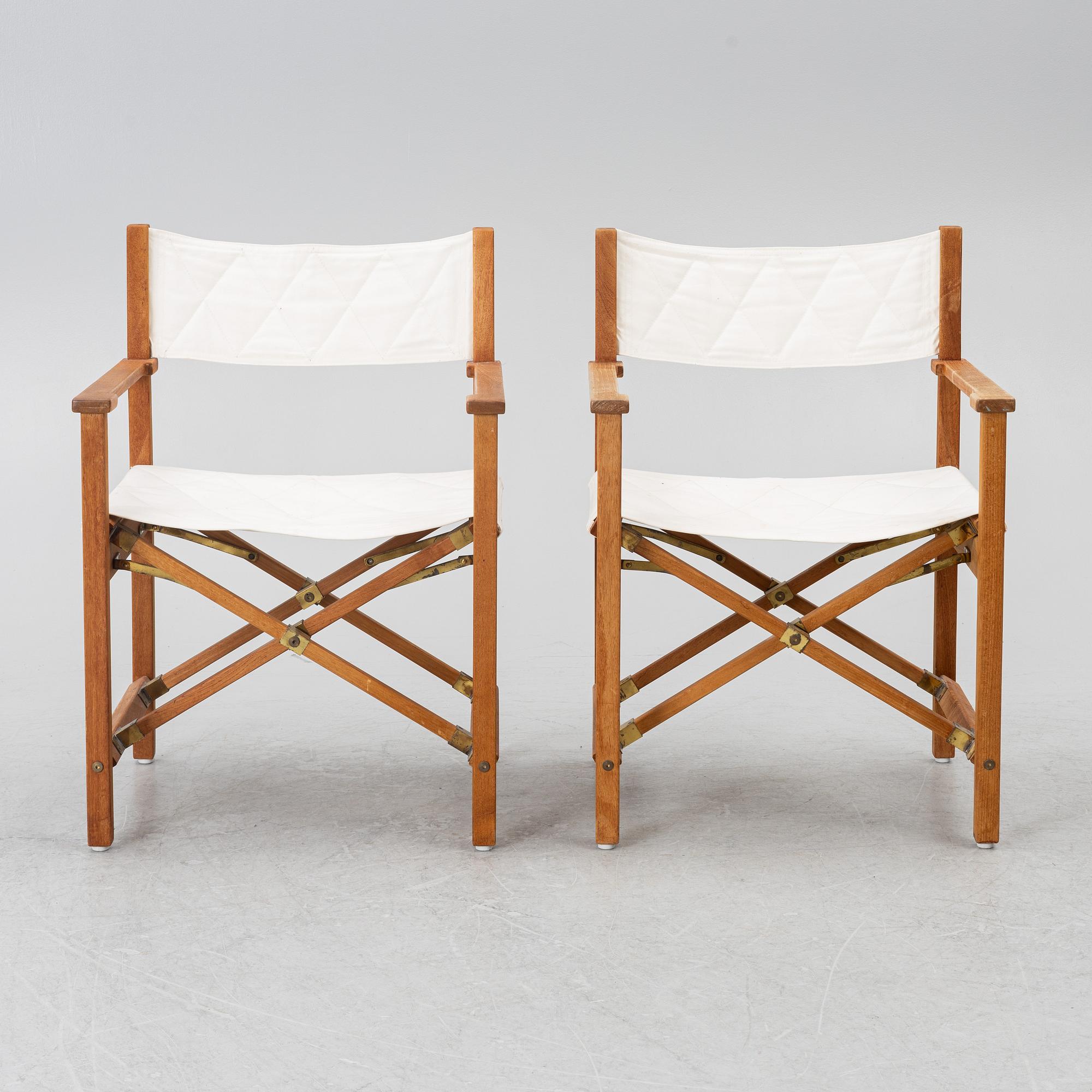 Four chairs, director's model, Kirkodan, Denmark.