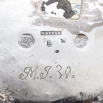 A Swedish Rococo double-spouted Rococo silver teapot, mark of Bengt Hafrin, Gothenburg 1770.
