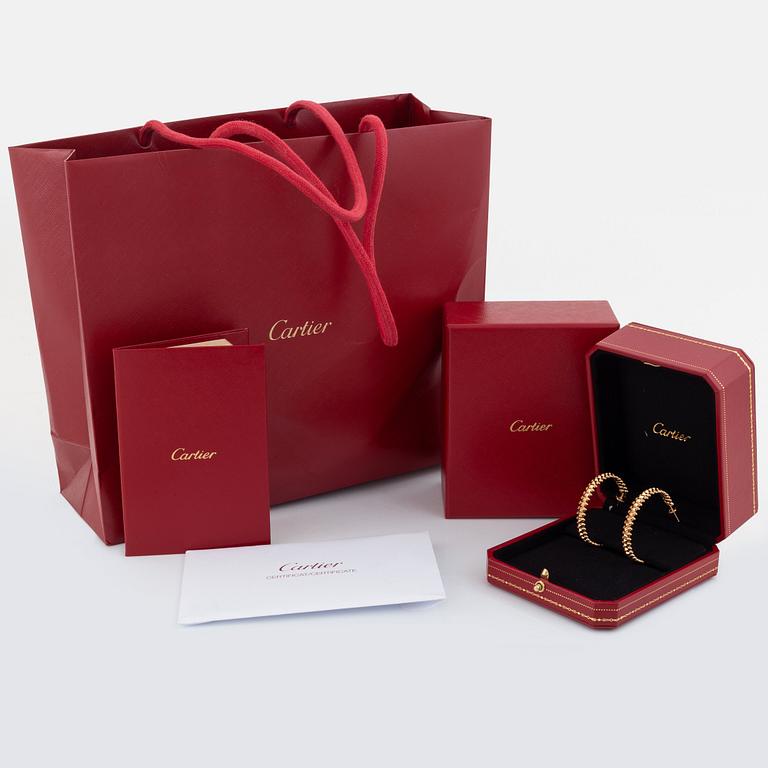 A pair of Cartier "Clash de Cartier" 18K gold hoops.