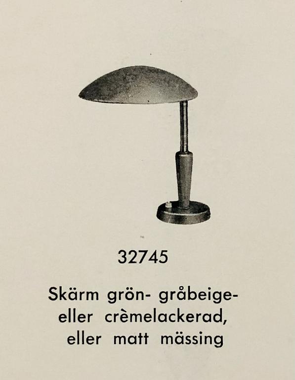 Bertil Brisborg, bordslampor 1 par, modell "32745", Nordiska Kompaniet , 1940-50-tal.