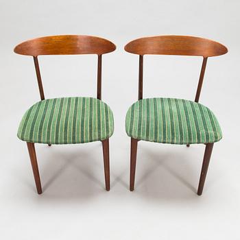 Kurt Østervig, stolar, 6 st, "Skagen", Brande Møbelfabrik, Danmark 1900-talets mitt.