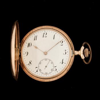 FICKUR, savonettur, 14k guld. 1920-tal. Vikt 93,3g.