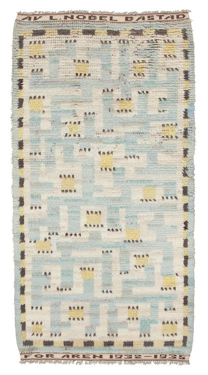 MATTA. "Turkos ryan". Rya. 201 x 103,5 cm. Signerad MMF.