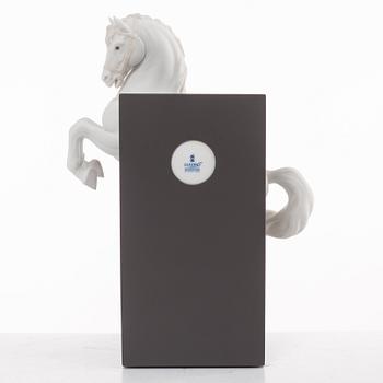 Lladró, figurine, "Horse on Courbette", Spain.