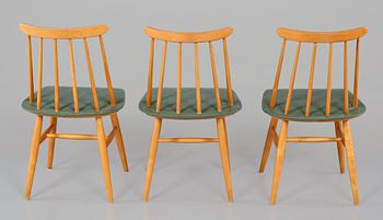 STOLAR, 3 st, "Fanett", Ilmari Tapiovaara, Edsbyverken, 1950/1960-tal.