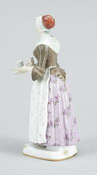 FIGURIN, porslin, Meissen, Tyskland, 1900-tal.