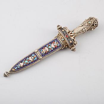 BREVKNIV, förgyllt silver, 1900-talets första hälft.