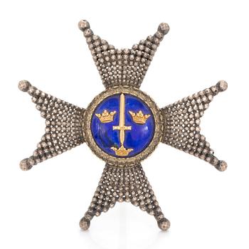 SVÄRDSORDEN, kraschan, silver, CF Carlman, Stockholm 1910.