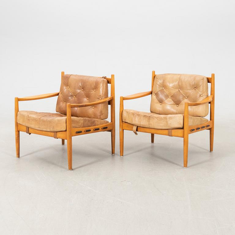 Ingemar Thillmark, armchairs, a pair, "Läckö", OPE Möbel. 1960s.