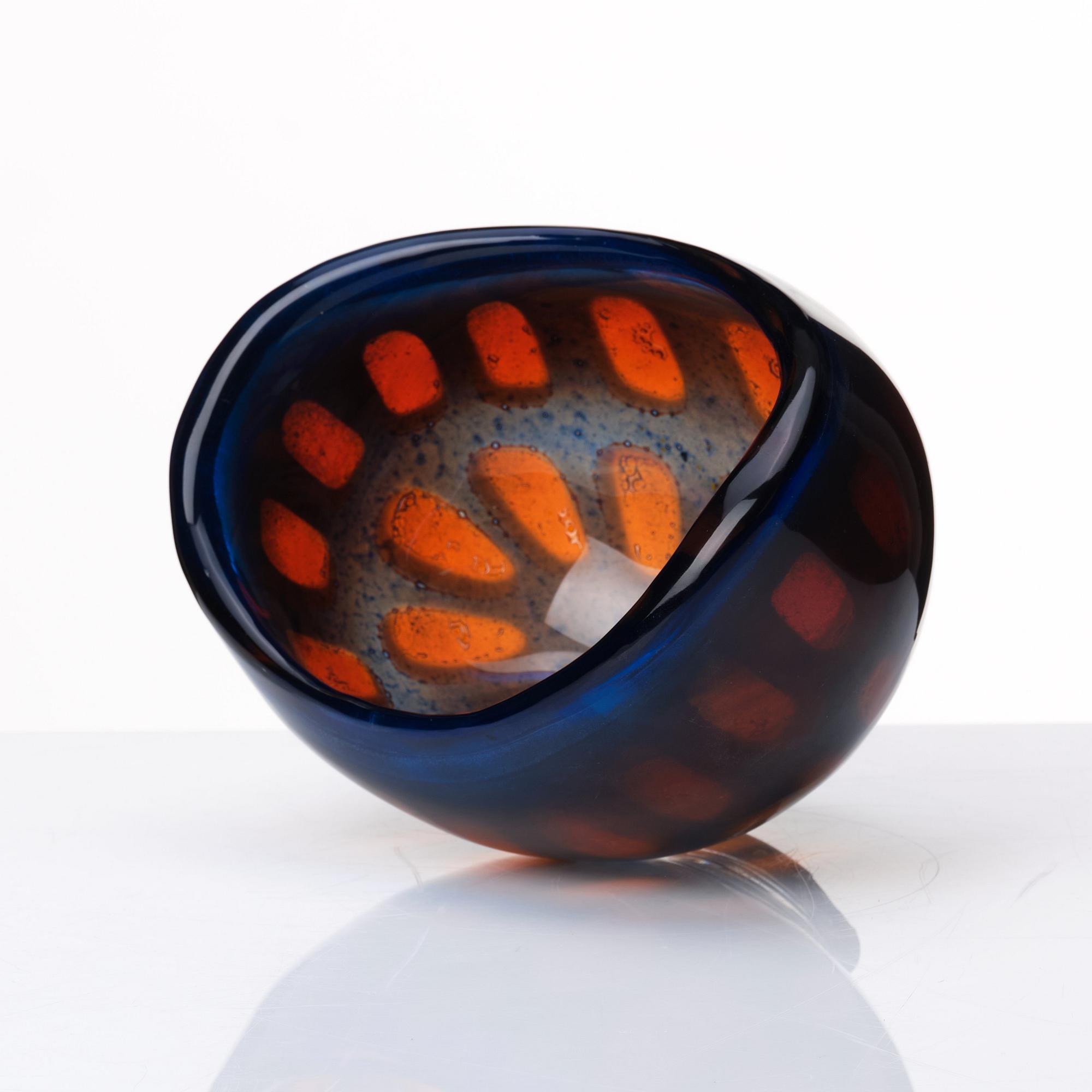 Sven Palmqvist, a "Ravenna" glass bowl, Orrefors 1952.