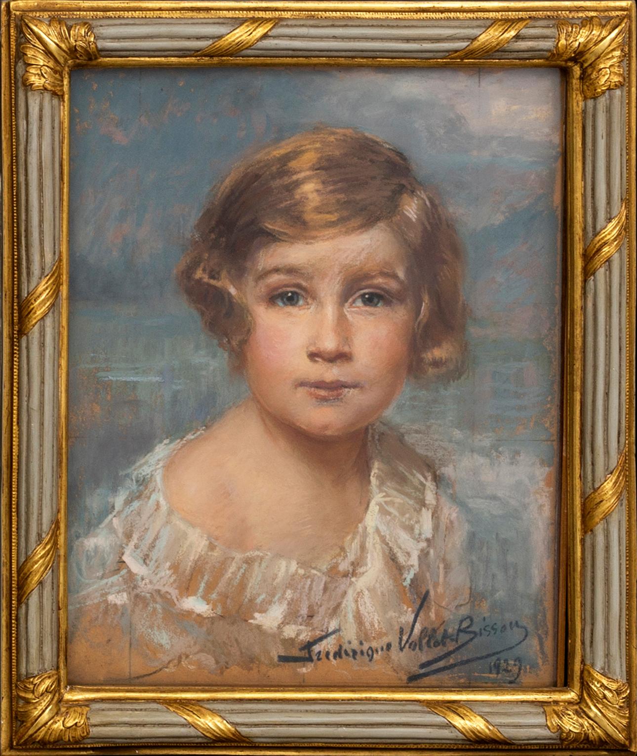Frédérique Vallet-Bisson, a signed and dated pastel.