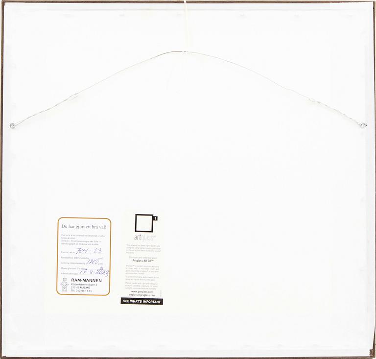 Märta Måås-Fjetterström, vävnad "Täppan", signerad AB MMF Gobelängteknik c. 35x35 cm.