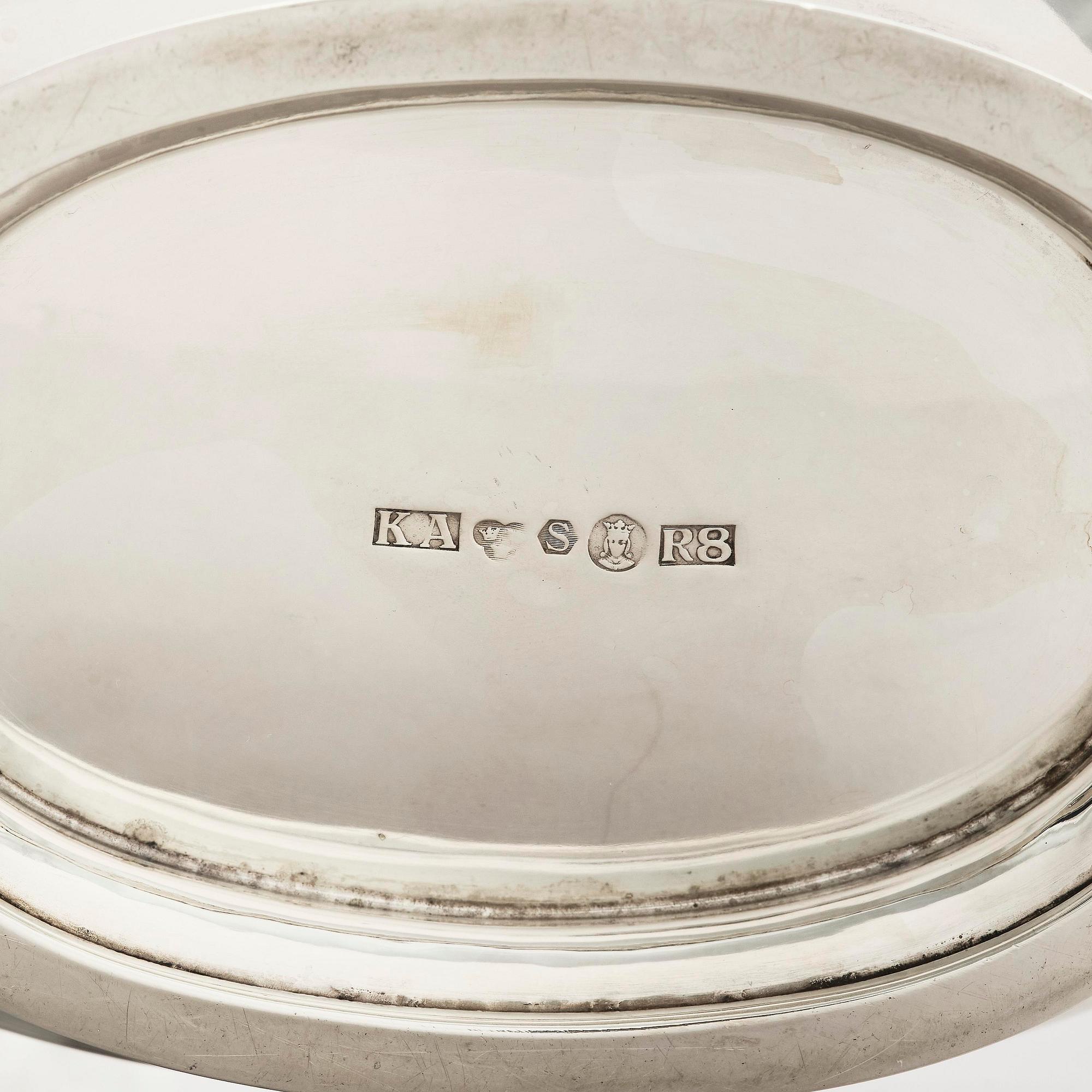 Karl Anderson, a silver tureen with lid, Stockholm 1943.