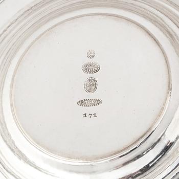 Johan Rohde, an 830/1000 silver bowl, Georg Jensen, Copenhagen 1915-1919, design nr 171.