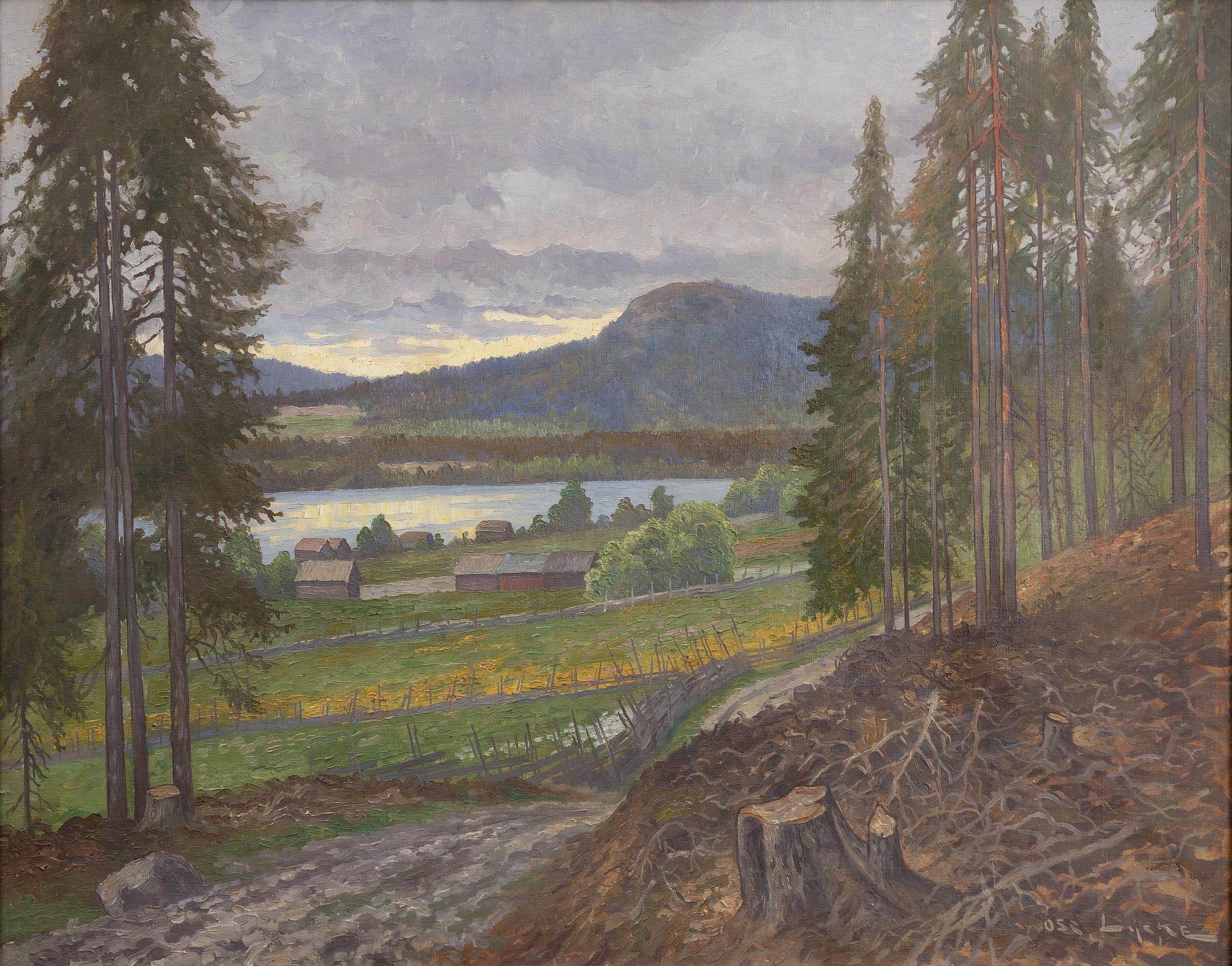Oscar Lycke, Lake Landscape.