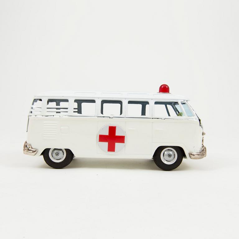 A Bandai tinplate "Volkswagen Ambulance", Japan, 1960s.